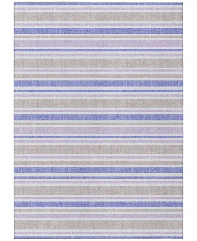 Addison Chantille Machine Washable Acn531 5'x7'6 Area Rug In Navy