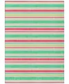 Addison Chantille Machine Washable Acn531 8'x10' Area Rug In Green