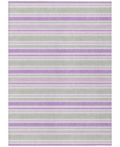 Addison Chantille Machine Washable Acn531 8'x10' Area Rug In Ivory,pink