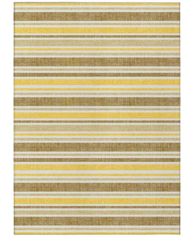 Addison Chantille Machine Washable Acn531 8'x10' Area Rug In Yellow