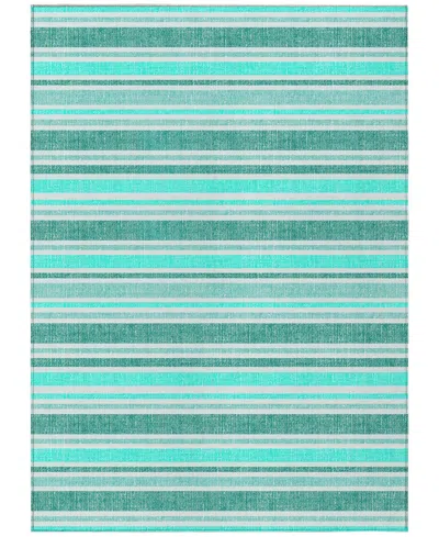 Addison Chantille Machine Washable Acn531 8'x10' Area Rug In Turquoise