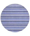 Addison Chantille Machine Washable Acn531 8'x8' Round Area Rug In Blue