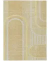 Addison Chantille Machine Washable Acn532 2'6x3'10 Area Rug In Beige