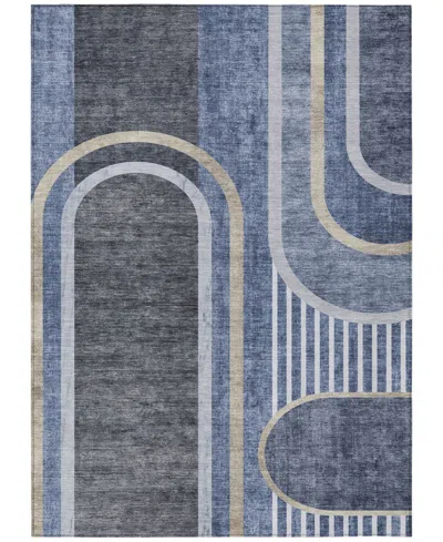 Addison Chantille Machine Washable Acn532 2'6x3'10 Area Rug In Navy