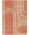 Addison Chantille Machine Washable Acn532 2'6x3'10 Area Rug In Salmon