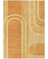 Addison Chantille Machine Washable Acn532 2'6x3'10 Area Rug In Terracotta