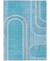 Addison Chantille Machine Washable Acn532 3'x5' Area Rug In Ocean