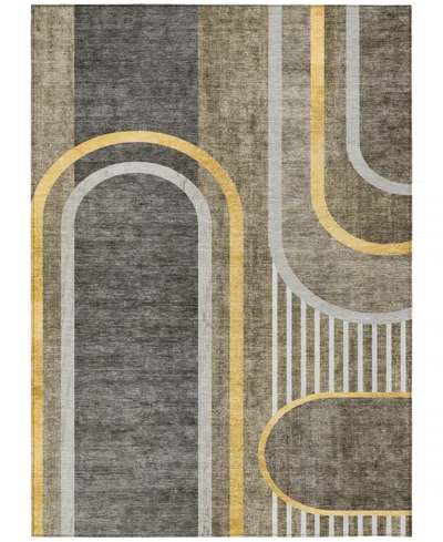 Addison Chantille Machine Washable Acn532 3'x5' Area Rug In Taupe