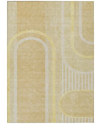 Addison Chantille Machine Washable Acn532 5'x7'6 Area Rug In Beige