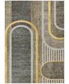 Addison Chantille Machine Washable Acn532 5'x7'6 Area Rug In Taupe