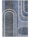 Addison Chantille Machine Washable Acn532 8'x10' Area Rug In Navy