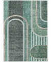 Addison Chantille Machine Washable Acn532 9'x12' Area Rug In Jade