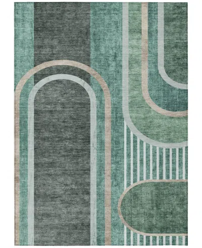 Addison Chantille Machine Washable Acn532 9'x12' Area Rug In Jade