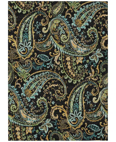 Addison Chantille Machine Washable Acn533 10'x14' Area Rug In Black