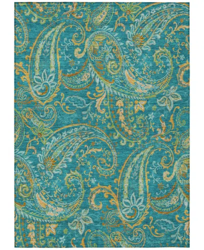 Addison Chantille Machine Washable Acn533 10'x14' Area Rug In Ocean