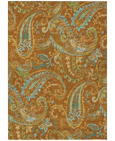 Addison Chantille Machine Washable Acn533 10'x14' Area Rug In Paprika