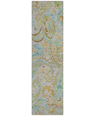 Addison Chantille Machine Washable Acn533 2'3x7'6 Runner Area Rug In Ivory