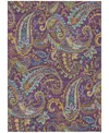 Addison Chantille Machine Washable Acn533 3'x5' Area Rug In Purple