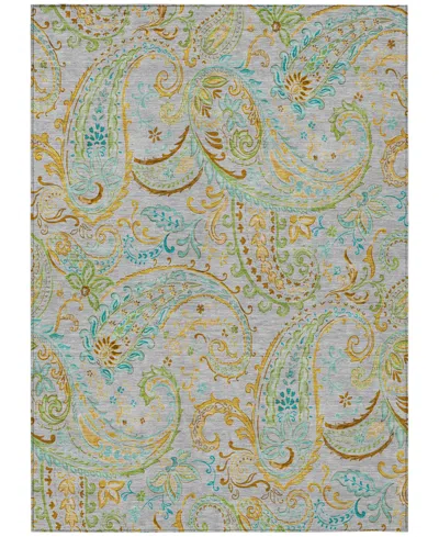 Addison Chantille Machine Washable Acn533 5'x7'6 Area Rug In Gray