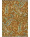 Addison Chantille Machine Washable Acn533 8'x10' Area Rug In Paprika