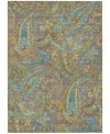 Addison Chantille Machine Washable Acn533 5'x7'6 Area Rug In Taupe
