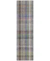 Addison Chantille Machine Washable Acn534 2'3x7'6 Runner Area Rug In Gray,multi