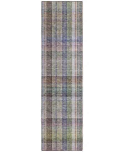 Addison Chantille Machine Washable Acn534 2'3x7'6 Runner Area Rug In Gray,multi