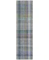Addison Chantille Machine Washable Acn534 2'3x7'6 Runner Area Rug In Green