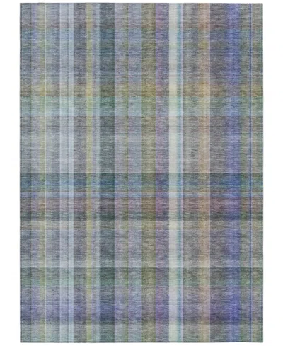 Addison Chantille Machine Washable Acn534 5'x7'6 Area Rug In Green