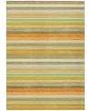 Addison Chantille Machine Washable Acn535 5'x7'6 Area Rug In Lime