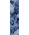 Addison Chantille Machine Washable Acn536 2'3x7'6 Runner Area Rug In Navy