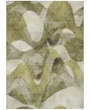 Addison Chantille Machine Washable Acn536 2'6x3'10 Area Rug In Olive