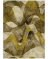 Addison Chantille Machine Washable Acn536 3'x5' Area Rug In Coffee