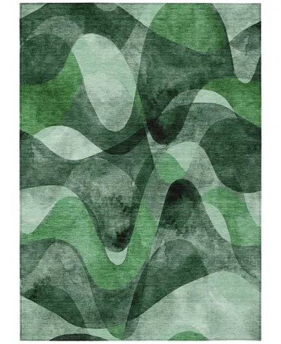 Addison Chantille Machine Washable Acn536 8'x10' Area Rug In Ivy,sage