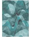 Addison Chantille Machine Washable Acn536 9'x12' Area Rug In Ocean