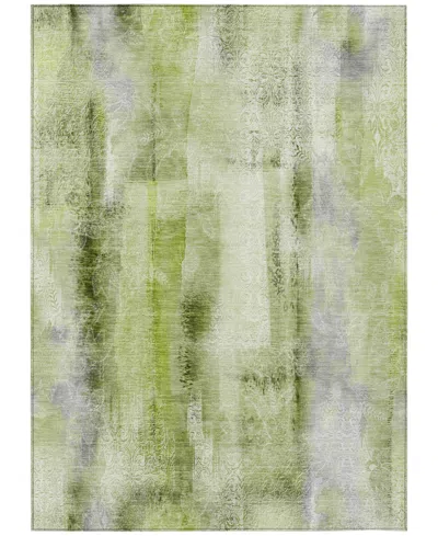 Addison Chantille Machine Washable Acn537 5'x7'6 Area Rug In Sage