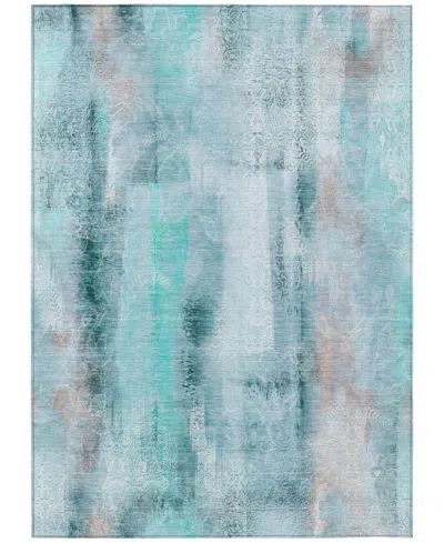 Addison Chantille Machine Washable Acn537 8'x10' Area Rug In Ocean