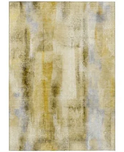 Addison Chantille Machine Washable Acn537 Area Rug Collection In Gold