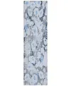 Addison Chantille Machine Washable Acn538 2'3x7'6 Runner Area Rug In Denim