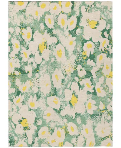 Addison Chantille Machine Washable Acn538 3'x5' Area Rug In Green