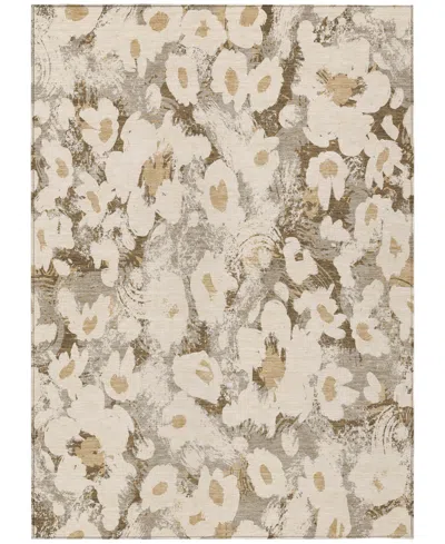 Addison Chantille Machine Washable Acn538 3'x5' Area Rug In Khaki