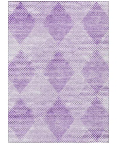 Addison Chantille Machine Washable Acn539 10'x14' Area Rug In Purple