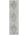 Addison Chantille Machine Washable Acn539 2'3x7'6 Runner Area Rug In Gray