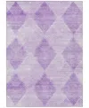 Addison Chantille Machine Washable Acn539 5'x7'6 Area Rug In Lavender