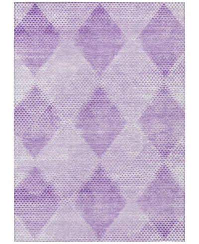Addison Chantille Machine Washable Acn539 8'x10' Area Rug In Lavender