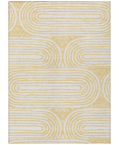 Addison Chantille Machine Washable Acn540 10'x14' Area Rug In Gold