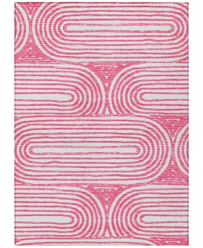 Addison Chantille Machine Washable Acn540 10'x14' Area Rug In Rose