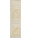 Addison Chantille Machine Washable Acn540 2'3x7'6 Runner Area Rug In Gold