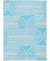 Addison Chantille Machine Washable Acn540 2'6x3'10 Area Rug In Ocean