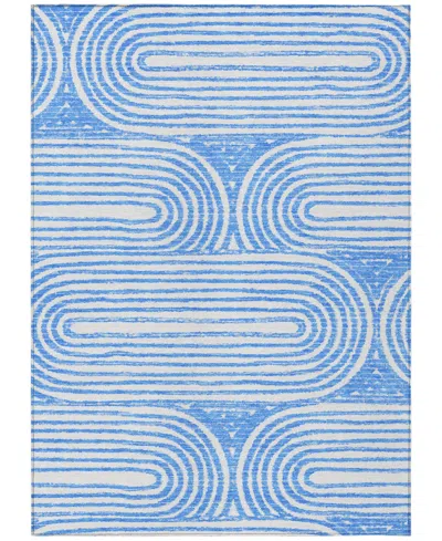 Addison Chantille Machine Washable Acn540 3'x5' Area Rug In Blue